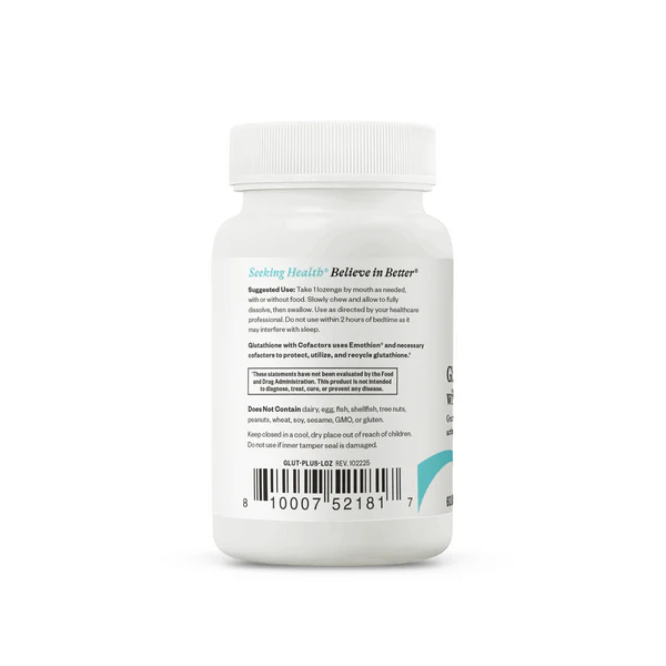 Glutathione with Cofactors (formerly Glutathione Plus Lozenge) 60 capsules  - Seeking Health