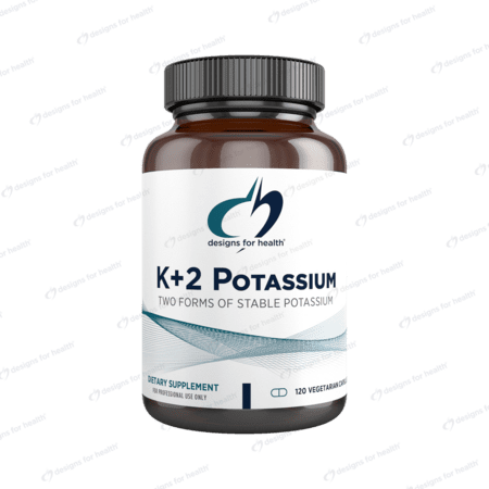 K+2 Potassium - 120 Vegetarian Capsules - Designs for Health