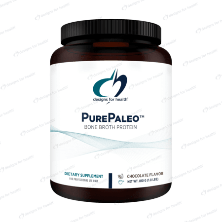 Pure Paleo Bone Broth Protein (Chocolate) 810g - Designs for Health