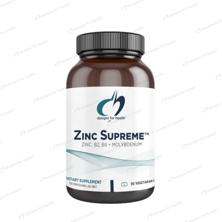 Zinc Supreme 90 vegetarian capsules - Designs for Health - BBE 31/03/2026