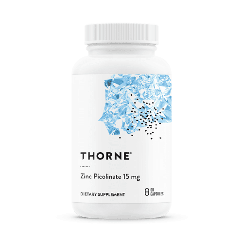 Zinc Picolinate (Hypoallergenic) 15mg - 60 Veg Caps - Thorne