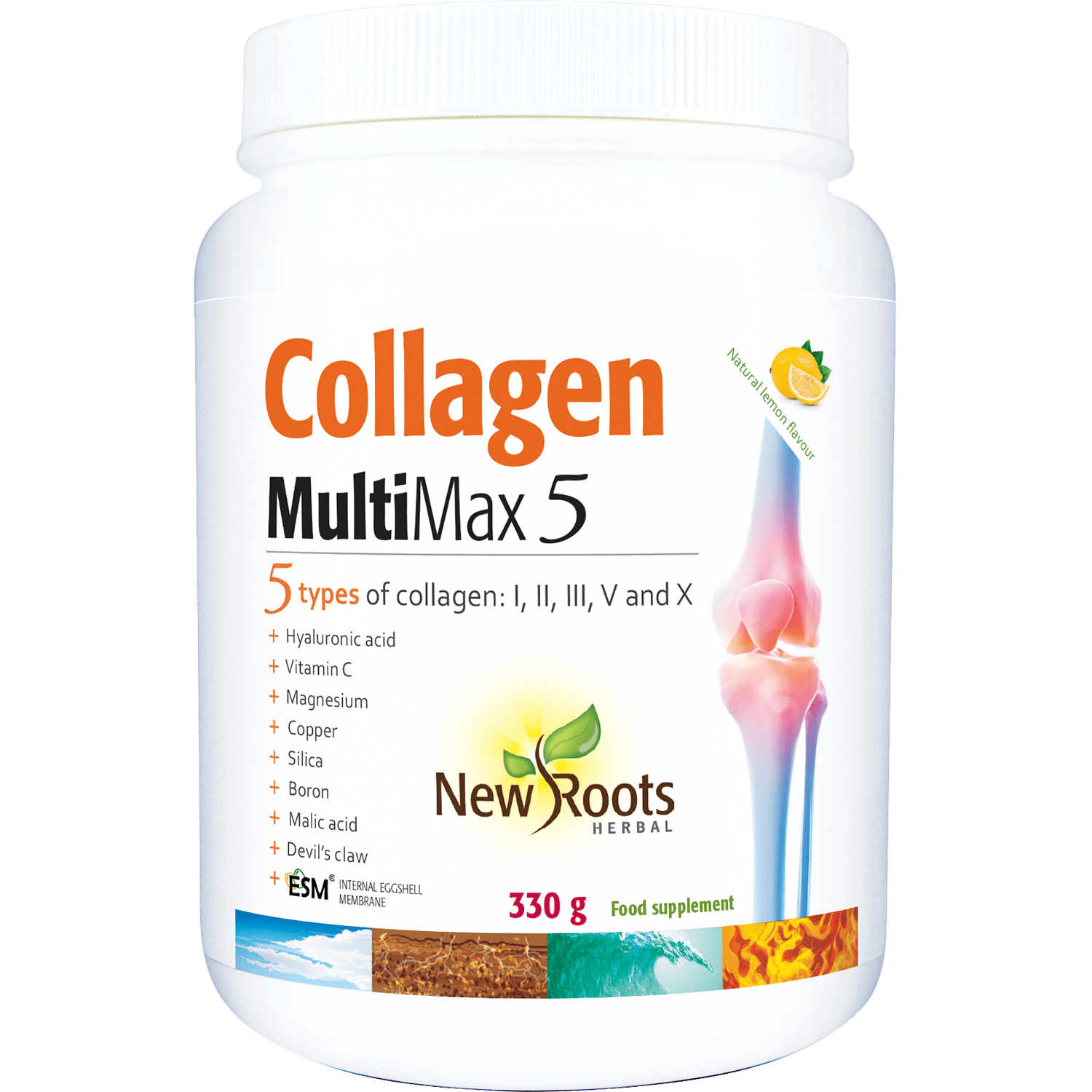 Collagen Multimax 5 (330g Powder) - New Roots Herbal