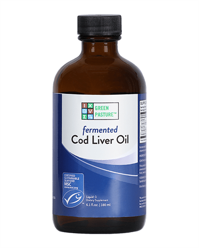 Fermented Cod Liver Oil, 180 ml - Green Pasture