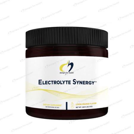 Electrolyte Synergy Powder (Lemon-Orange Flavour) 240g - Designs for Health