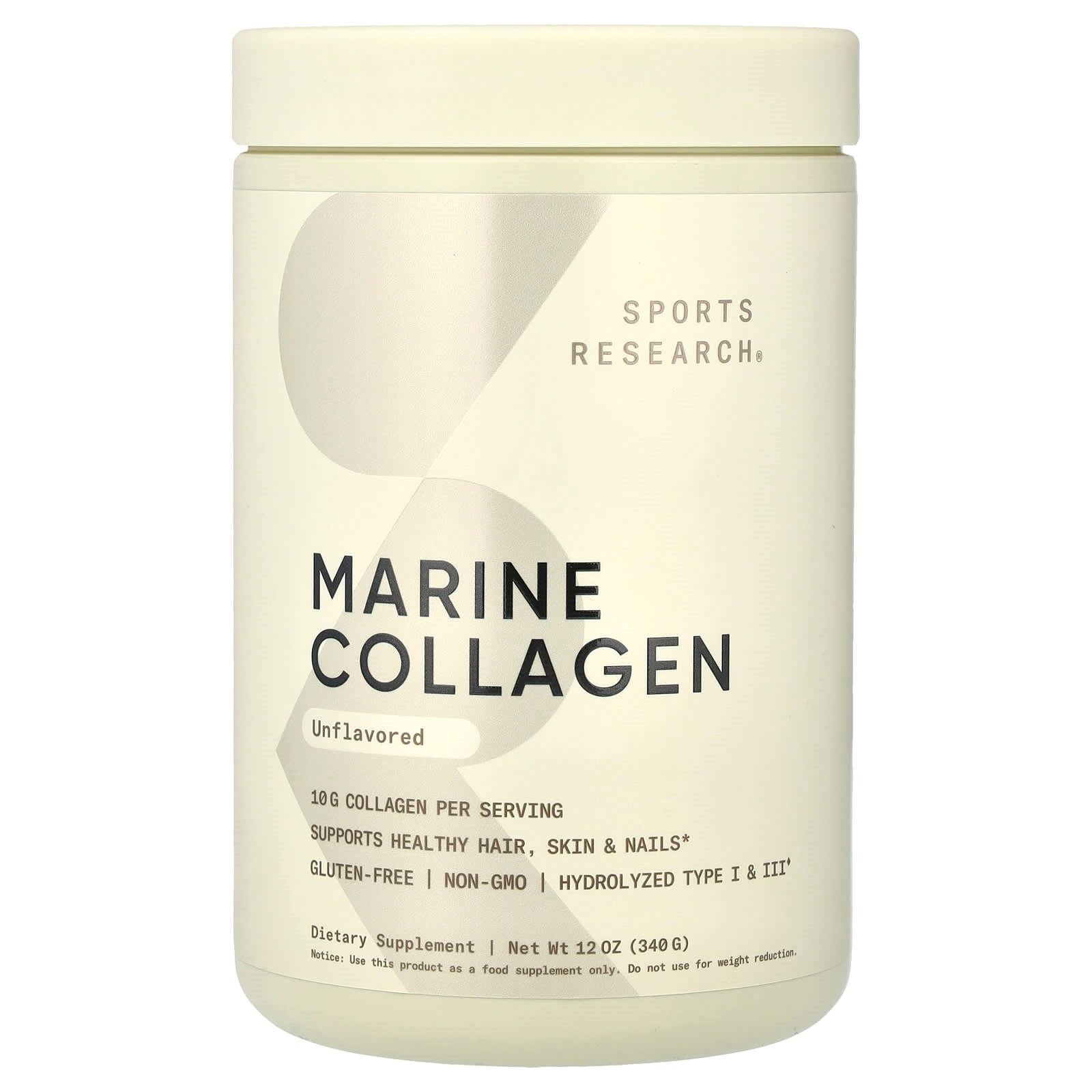 Marine Collagen Unflavoured, (340g) - Sports Research