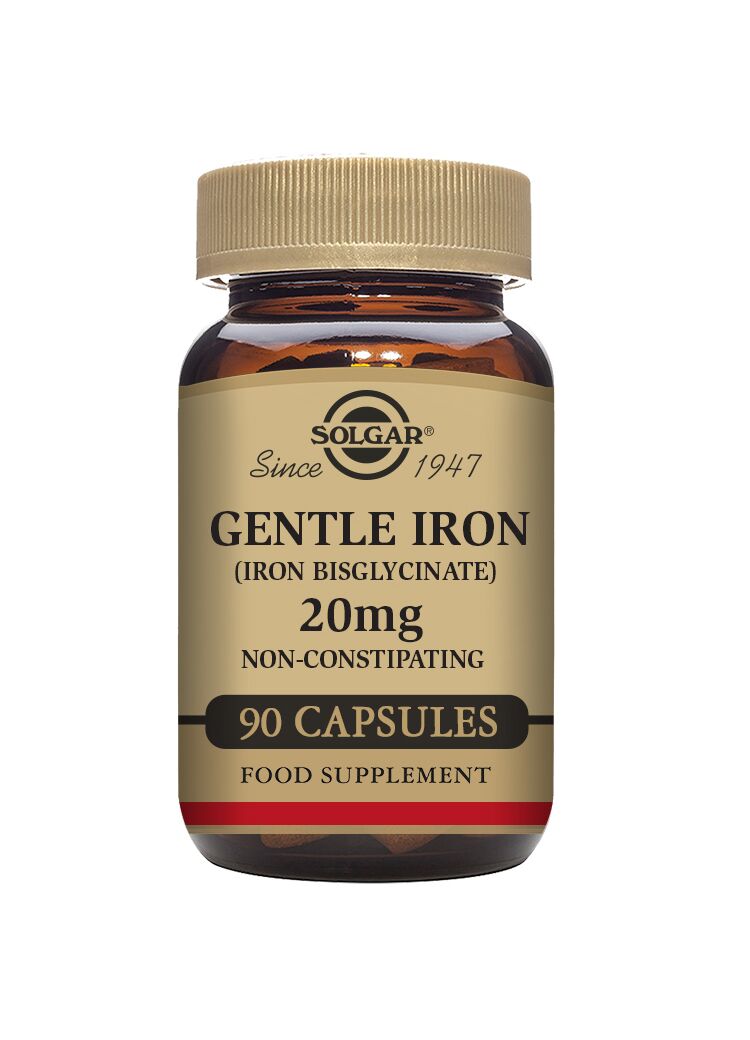 Gentle Iron 20 mg, 90 Capsules - Solgar